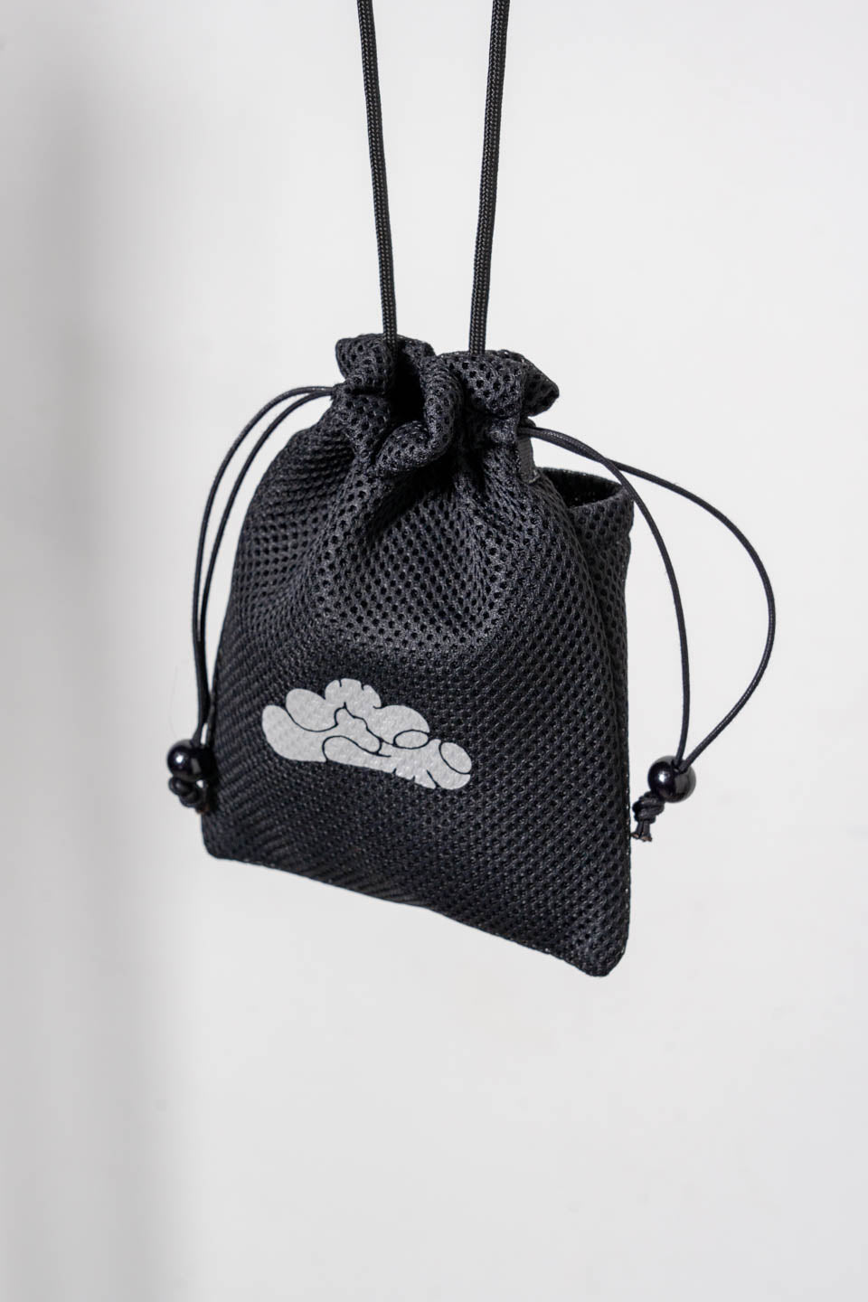 巾着S Kinchaku pouch / White × Black