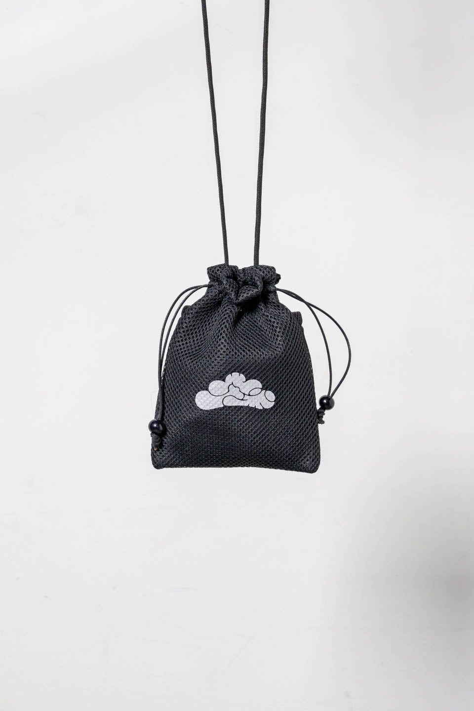 巾着S Kinchaku pouch / White × Black