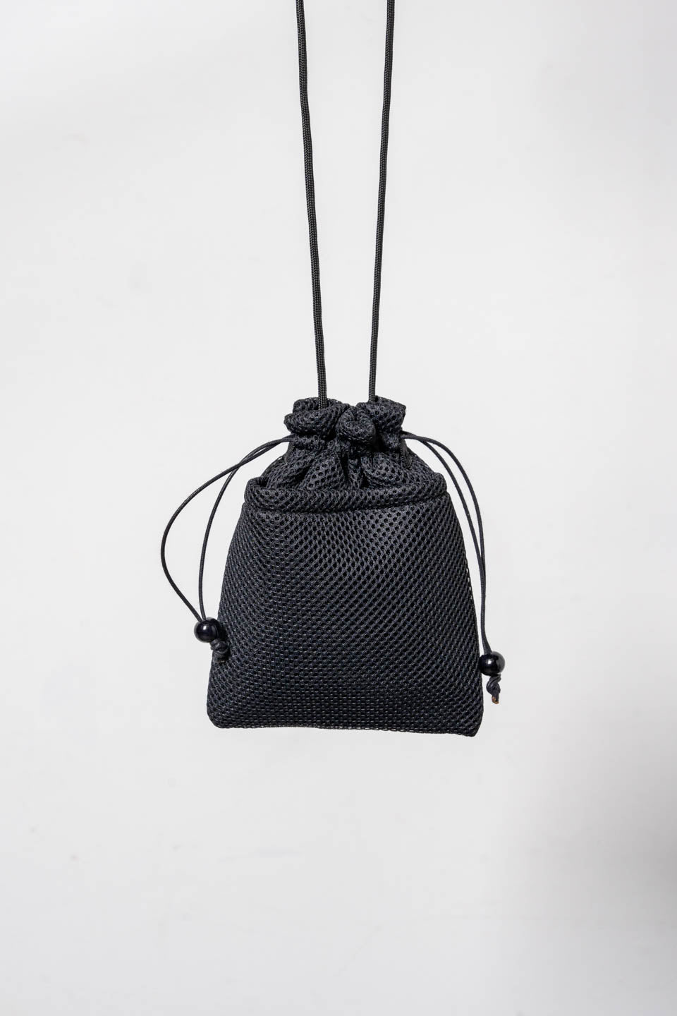 巾着S Kinchaku pouch / White × Black
