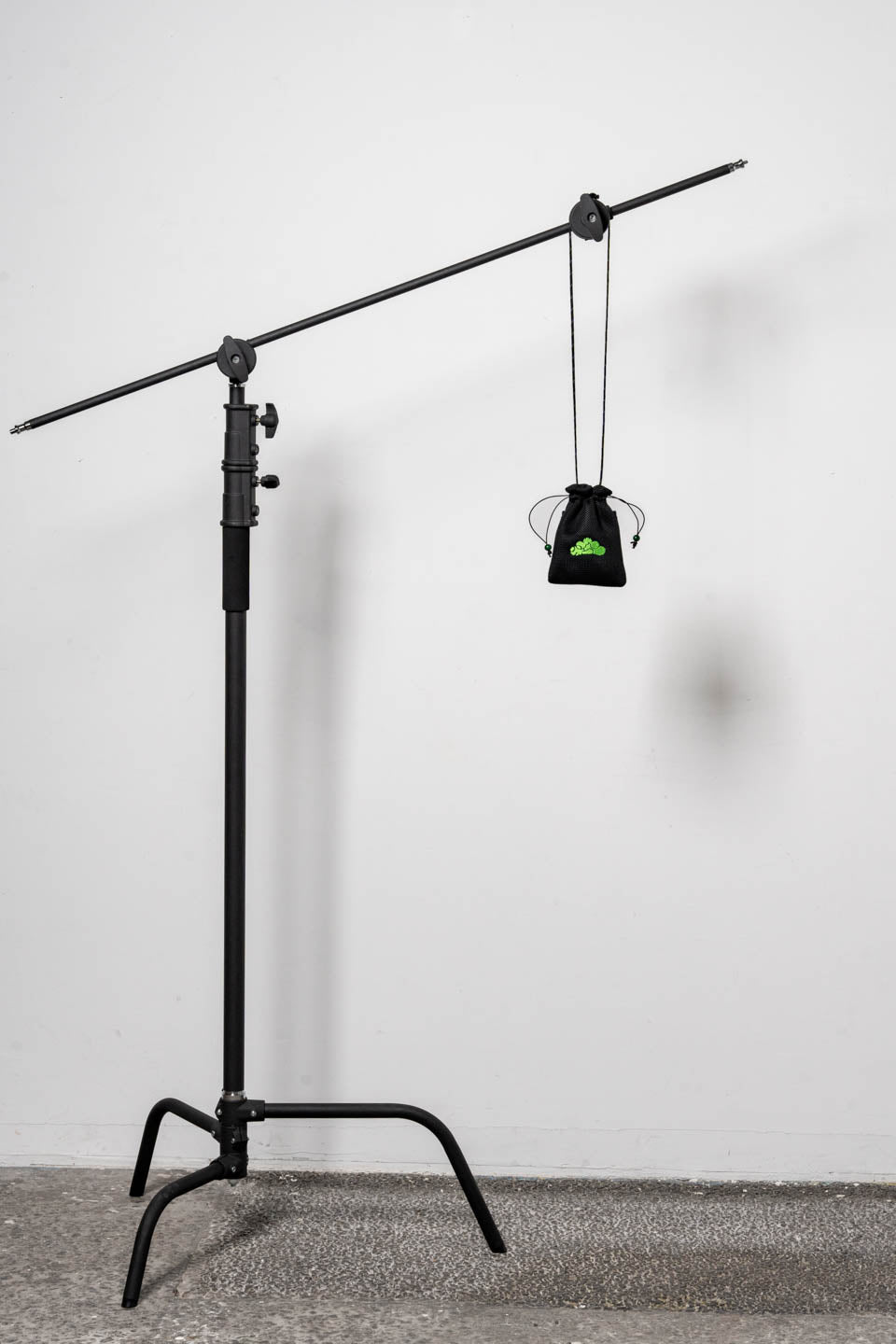 巾着S Kinchaku pouch  / Black × Green