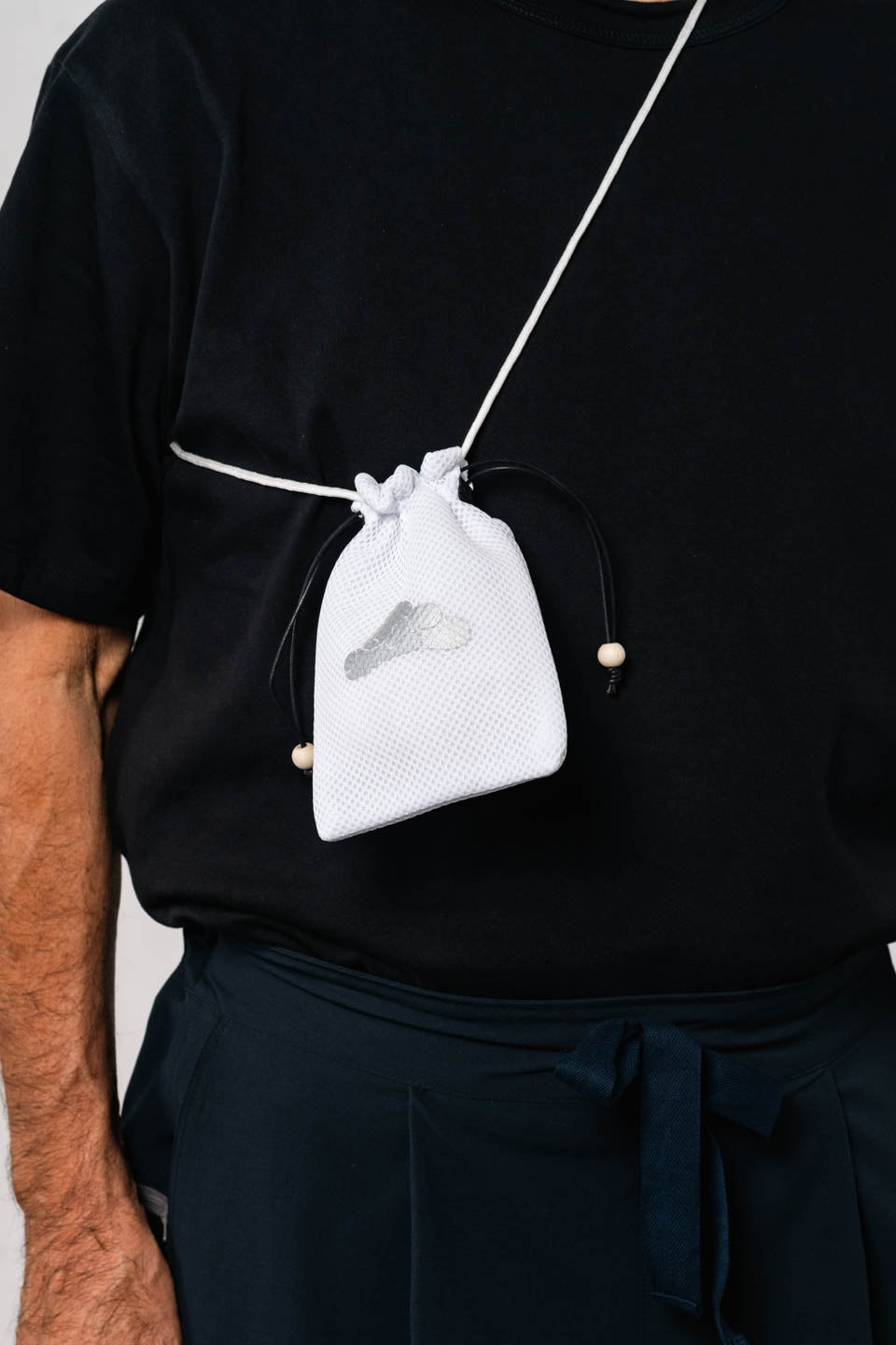 巾着S Kinchaku pouch  / White