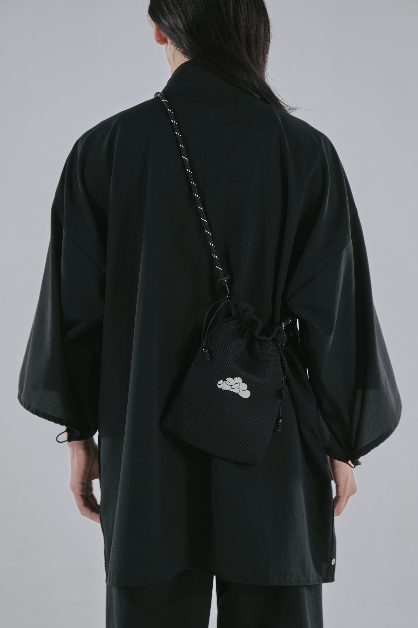 巾着M Kinchaku pouch / Black